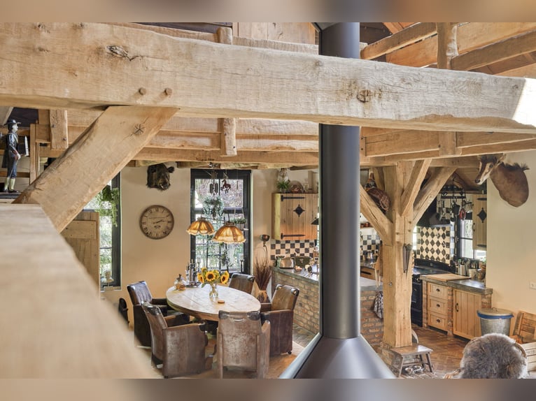 Country estate with equestrian facilities including an indoor riding arena, outdoor riding arena, an