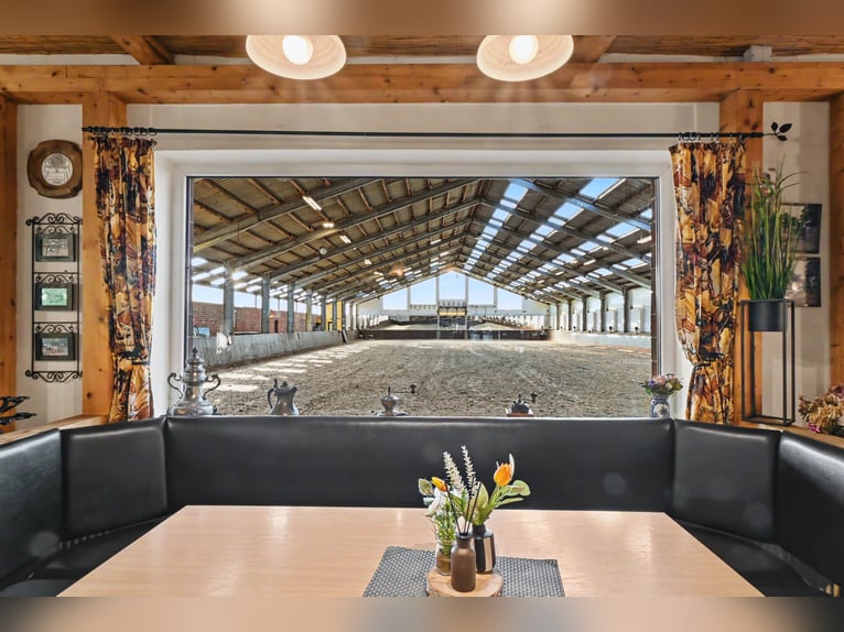 Exclusive horse stable with top-class facilities. Planning permission for extensive expansion is alr