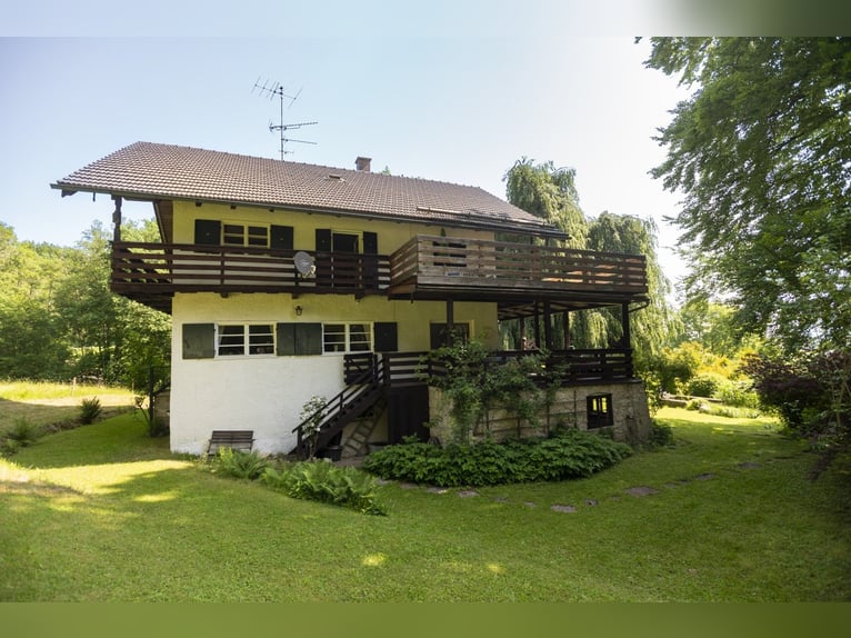 Idyllic estate in the Chiemgau – villa, 7 hectares of land and stables, with potential for horse ent