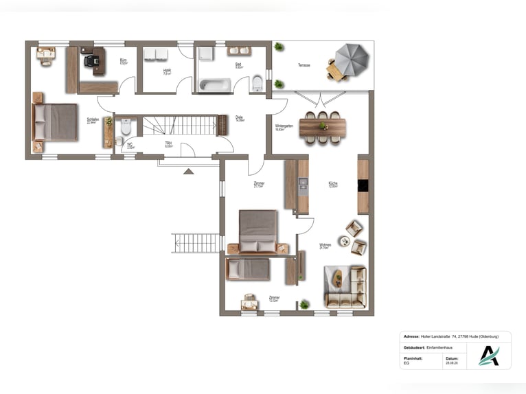 Versatile equestrian facility with a spacious two-family house in Hude (Oldenburg district)