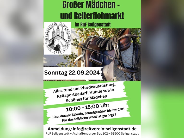 Großer Mädchen- und Reiterflohmarkt im RuF Seligenstadt!