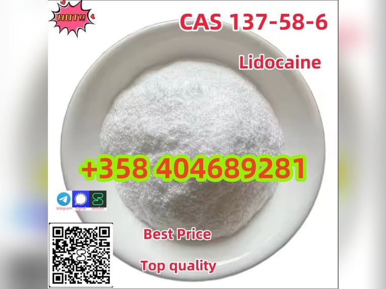 Lidocaine Raw materials CAS 137-58-6 / 73-78-9 lidocaine base hcl vendor.