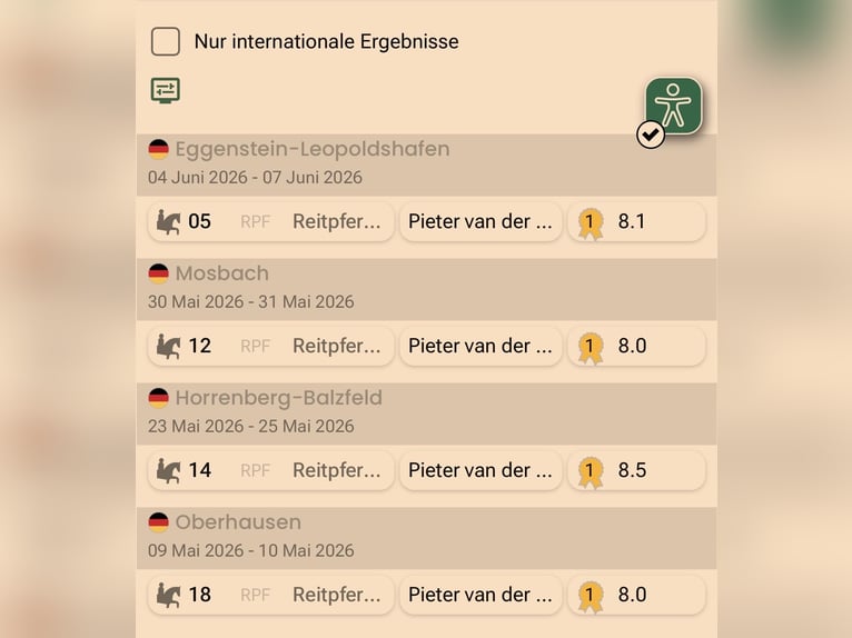 Duits sportpaard Merrie 4 Jaar 168 cm Vos in Ubstadt-Weiher