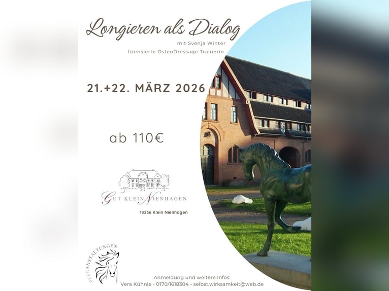 OsteoDressage "Longieren als Dialog" mit Svenja Winter - Leihpferde verfügbar