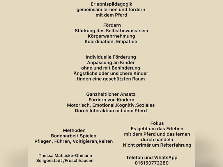 Erlebnispädagogik mit dem Pferd