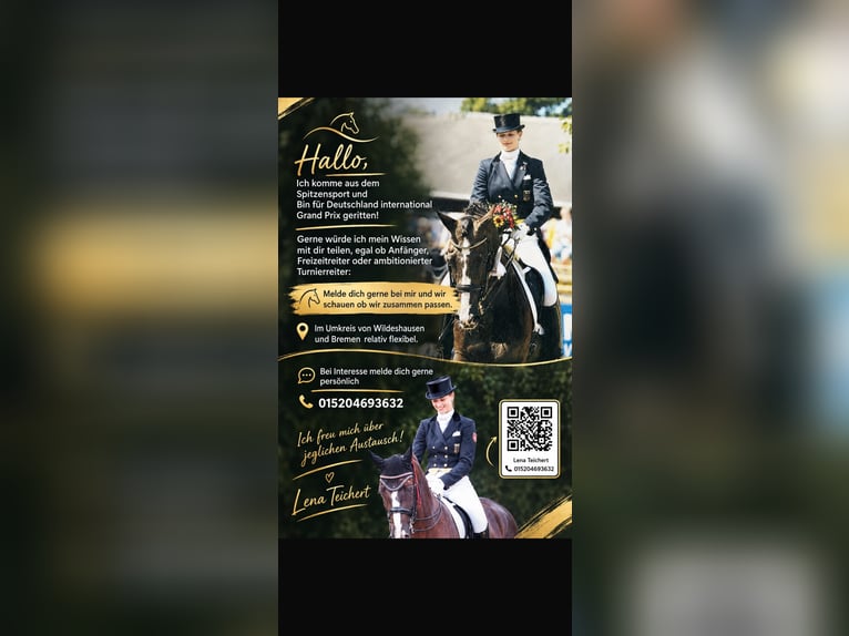 Top erfahrene Dressurreiterin bietet Individuelles Training