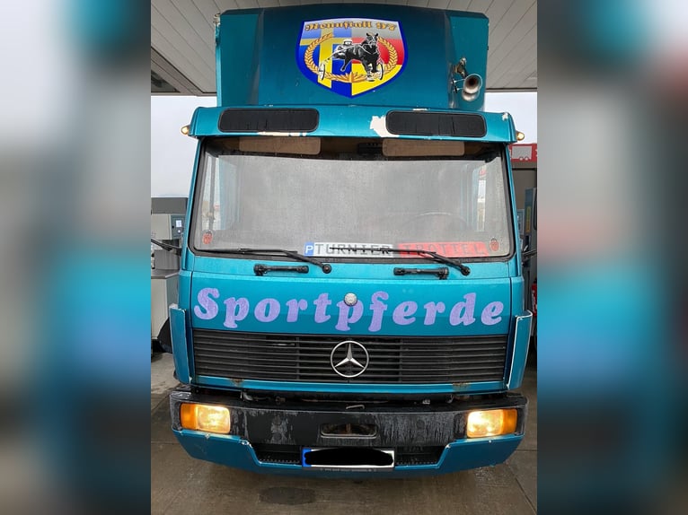 Mercedes 814 Pferde LKW, Platz für 4 Pferde und 7 Personen