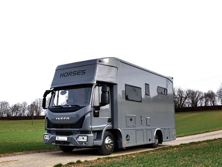 Iveco Eurocargo 80E RJH Pferdetransporter Wohnung Dusche WC 3-Pferde LKW