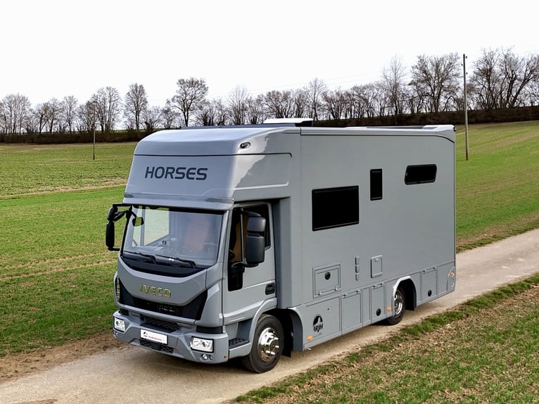 Iveco Eurocargo 80E RJH Pferdetransporter Wohnung Dusche WC 3-Pferde LKW