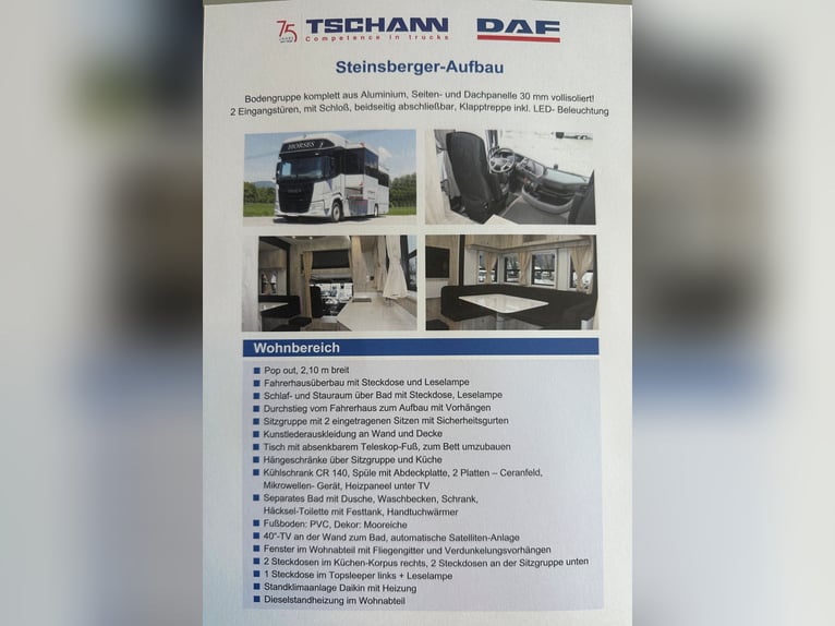 Pferdetransporter DAF XF410 Horsetruck Wohnmobil 