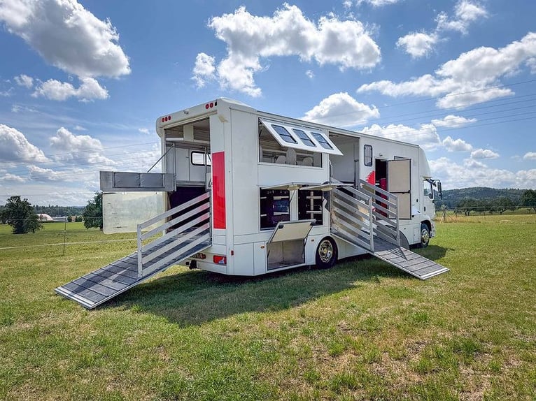 Pferdetransporter MAN TGM  18.240 Wohnabteil mit POP Out 6 Pferde Horsetruck Viehtransporter