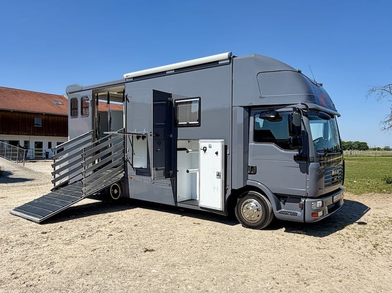 MAN TGL 8.180 Pferdetransporter 4 Pferde Wohnkabine Automatik WC Dusche LKW - Super Zustand