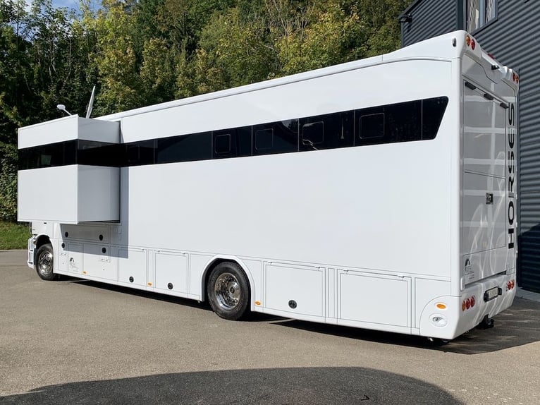 Mercedes-Benz Actros 1835 RJH Pferdetransporter Pop-Out 350 PS 5 Pferde Dusche Wohnung WC LKW