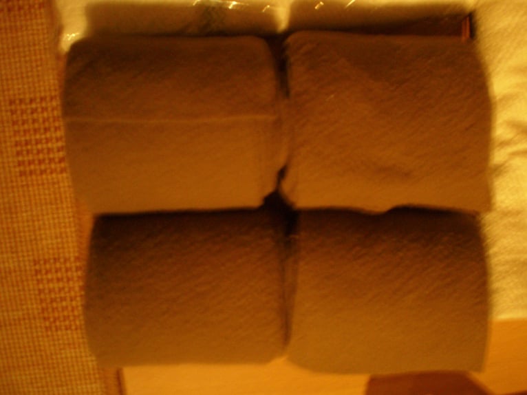 2 Paar Fleece-Bandagen, neuwertig, taupefarben