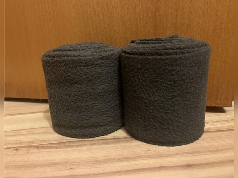 Bandagen Fleecebandagen dunkelgrau Warmblut 11cm x 3m
