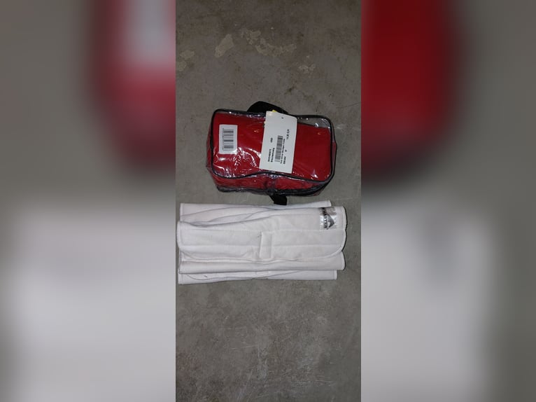 Bandagen Set in Rot mit Unterlagen