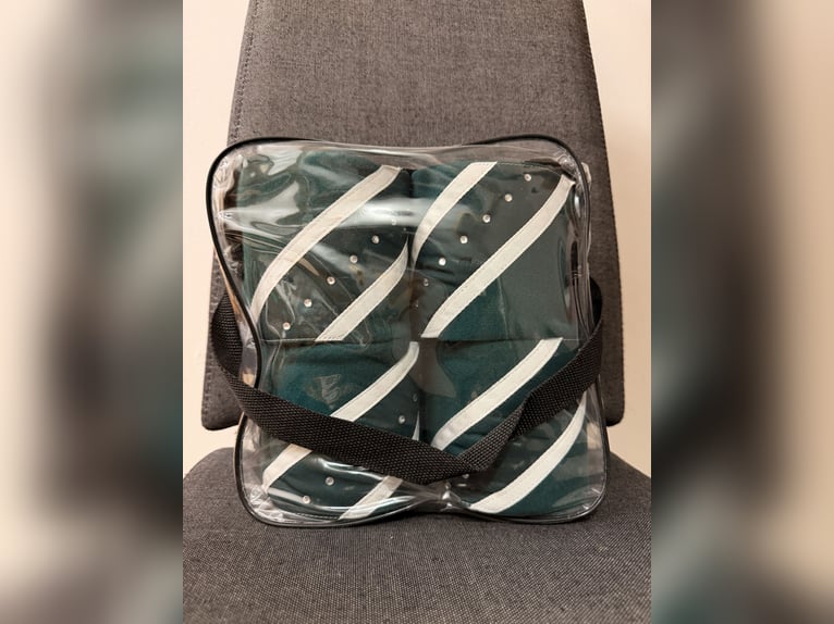 NEU Loesdau Bandagen dunkelgrün Glitzer