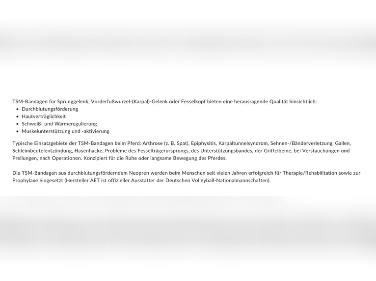 TSM-vet Reha Polsterbandagen Vorderfusswurzelgelenk re+li
