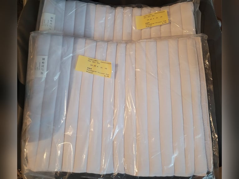 2 Paar (4 Stück) weiße Bandagierkissen - Maße: 36 cm x 30 cm - NEU/OVP