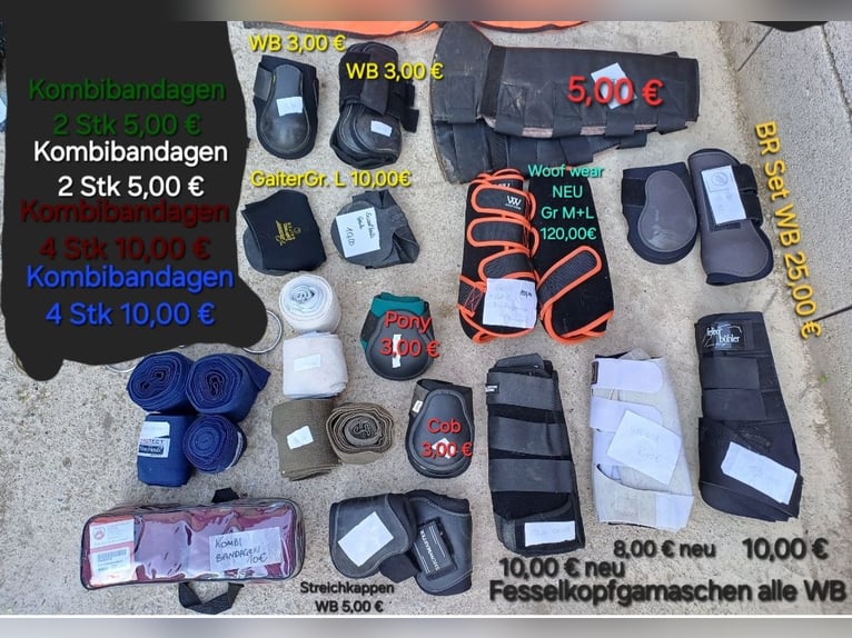 Gamaschen, Kombibandagen, Fesselkopfgamaschen Gamaschen, Kombibandagen, Fesselkopfgamaschen