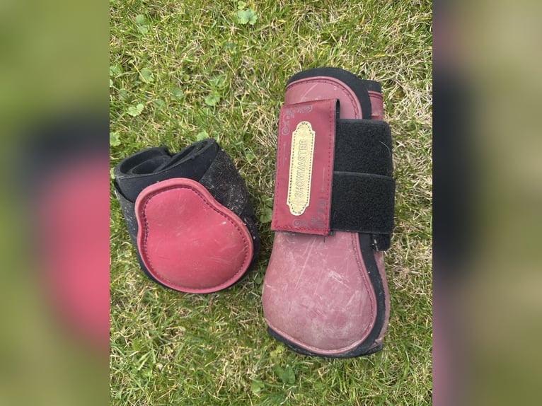 Gamaschen und Streichkappen bordeaux WB