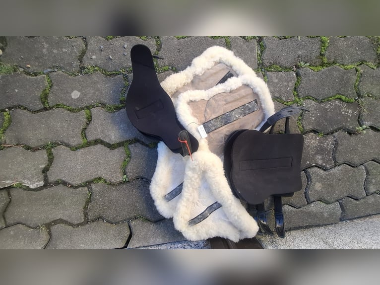 Ledergamaschen mit Wechselinlays Pony schwarz 