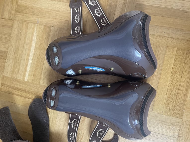 Veredus gamaschen braun vorne und hinten neu