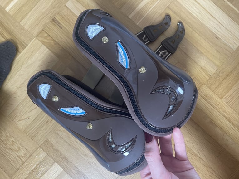 Veredus gamaschen braun vorne und hinten neu