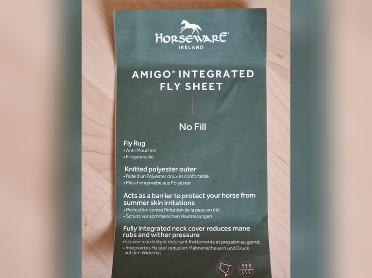 Horseware Amigo Fliegendecke 145 cm – UV-Schutz – integr. Halsteil