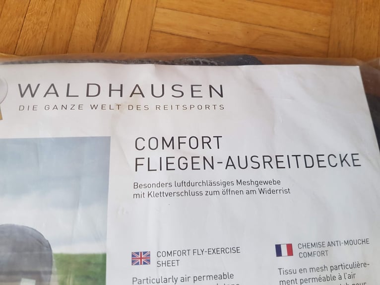 Waldhausen Fliegen-Ausreitdecke Comfort 155 cm dunkelblau NEU !!!