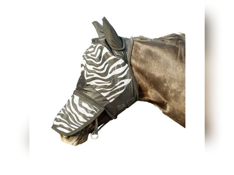HKM Fliegenschutzmaske Zebra mit Nüsternschutz UVP 16,95€