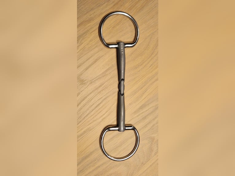 Gebiss Fager Emil Ringe fest 14,5 cm Titan doppelt gebrochen 14mm