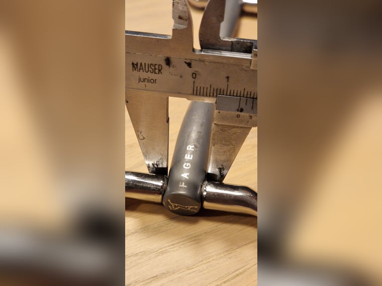 Gebiss Fager Emil Ringe fest 14,5 cm Titan doppelt gebrochen 14mm