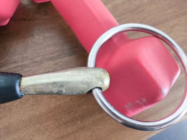 Sprenger Nathe Wassertrense doppelt gebrochen mit Sensogan | 13,5 cm