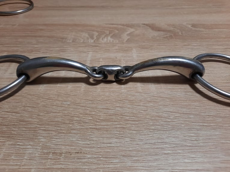 Wassertrense doppelt gebrochen Gebiss 15,5cm 18mm ergonomisch