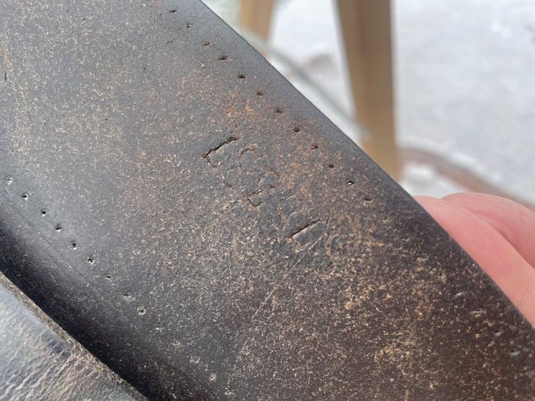 DDR LEWA Sattel VSD 17 Zoll Warmblut ca. 1985 reparaturbedürftig