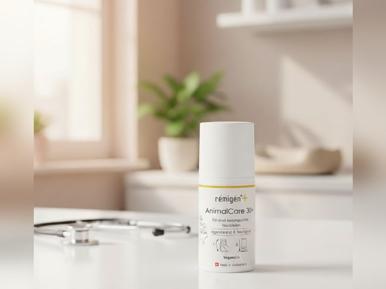 remigen+ AnimalCare 30+ | Lotion | Schweizer Hautpflege für Pferde | Wunden | Narben | Verletzungen