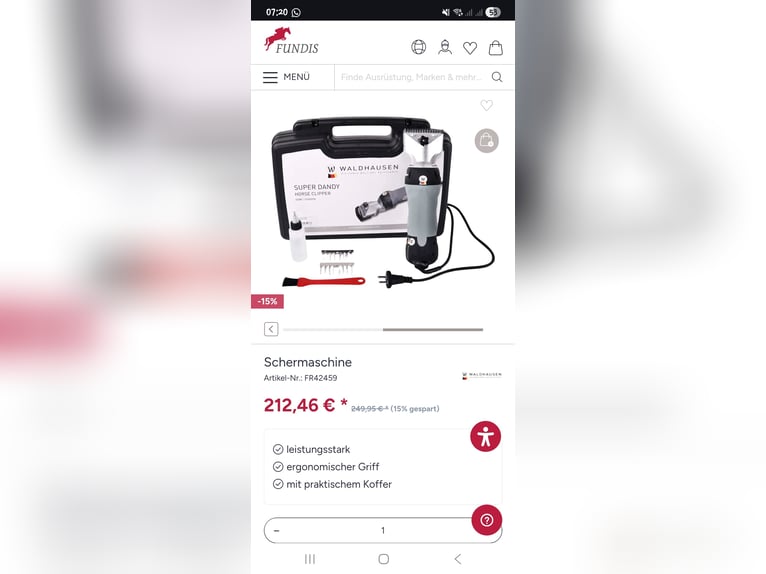 Schermaschine Waldhausen *NEU*