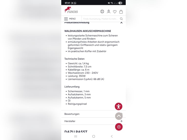 Schermaschine Waldhausen *NEU*