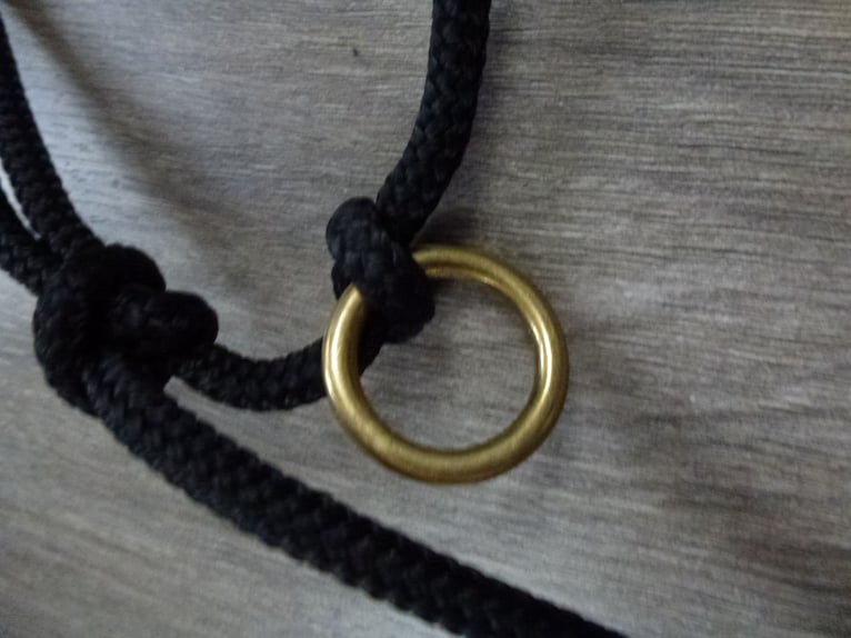 Neuwertiges Knotenhalfter schwarz, VB / Cob