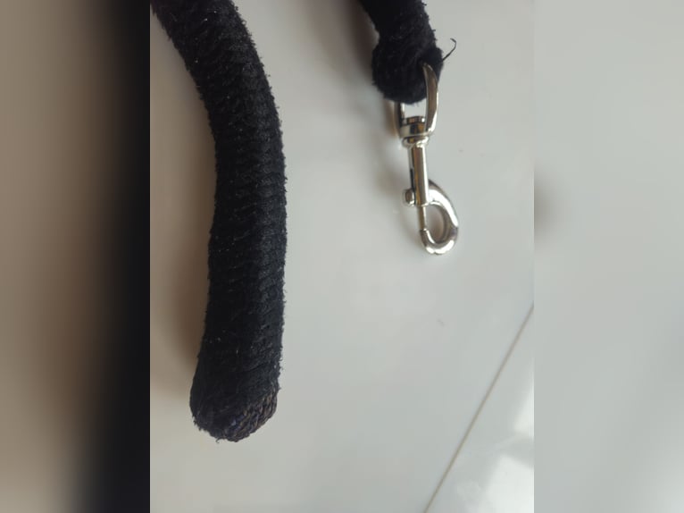 Jumbo Führstrick extra stabil aus Baumwolle, schwarz