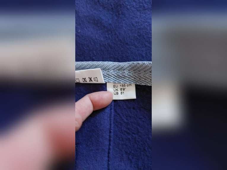 Abschwitzdecke blau 155 cm neu