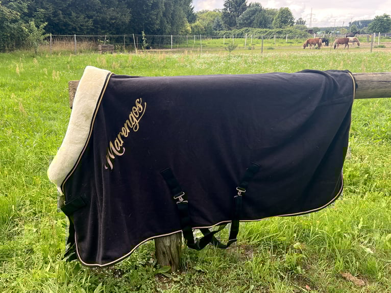 Abschwitzdecke mit Fellkragen in 125cm