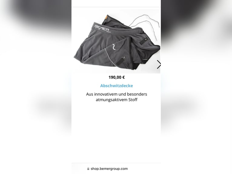 BEMER Abschwitzdecke NEU & ungetragen 145cm
