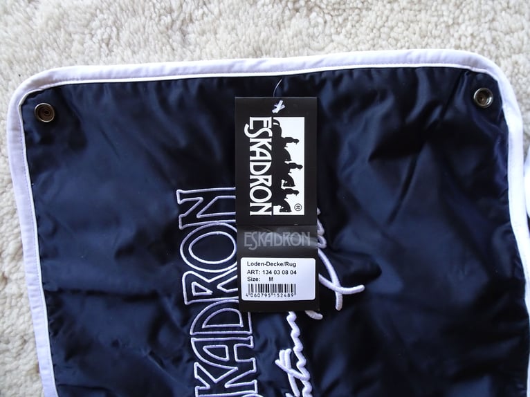 Eskadron Abschwitzdecke LODEN navy Platinum Neu