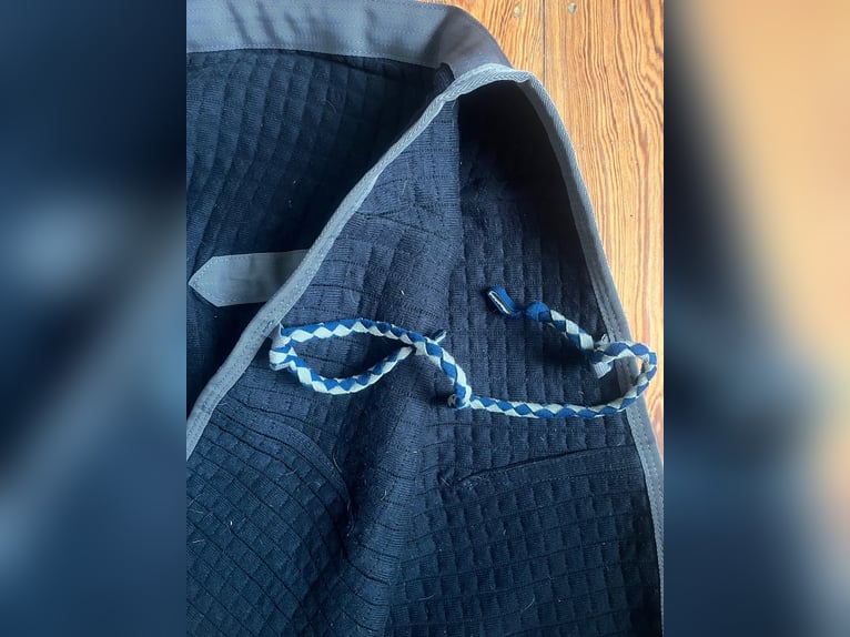 Ikonic Quilt Abschwitzdecke Stalldecke gesteppt blau L Kreuzgurte