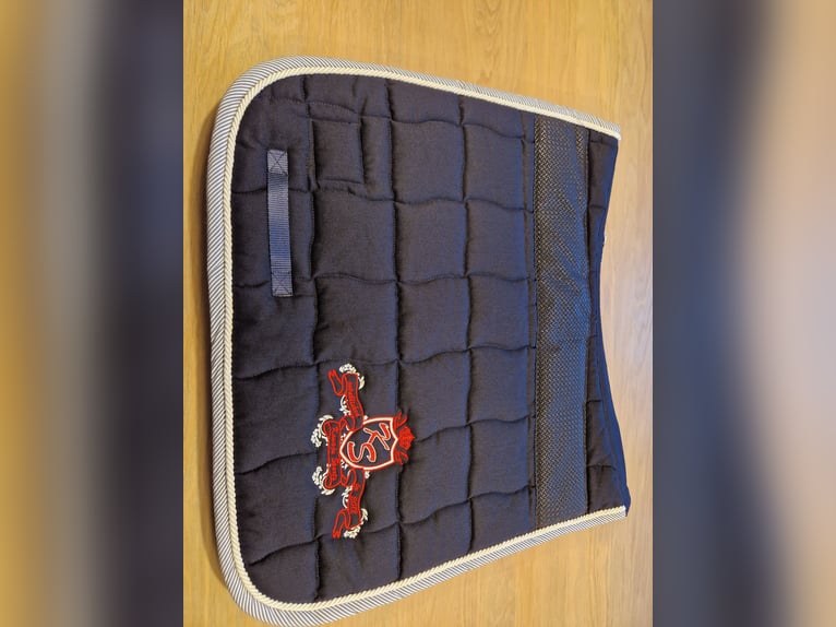 Set Abschwitzdecke Schabracke KAVAJU 155cm Dressur WB DR Blau NEU