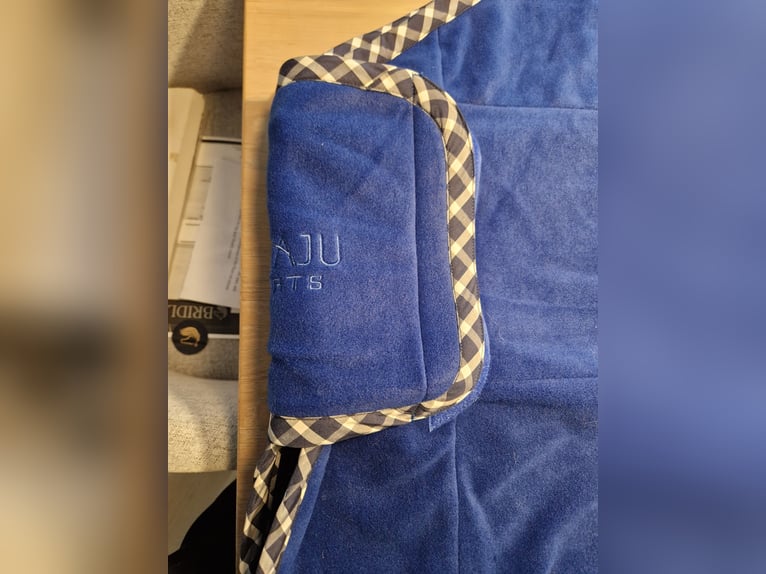 Set Abschwitzdecke Schabracke KAVAJU 155cm Dressur WB DR Blau NEU