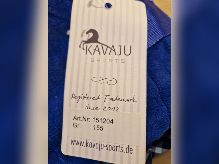 Set Abschwitzdecke Schabracke KAVAJU 155cm Dressur WB DR Blau NEU