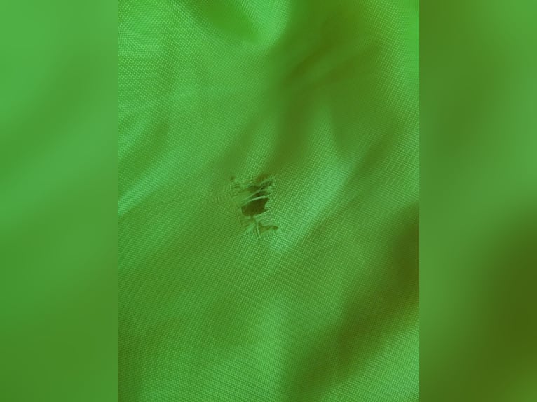 gelb leuchtende gefütterte Reflektionsdecke / Ausreitdecke / Nierendecke - L